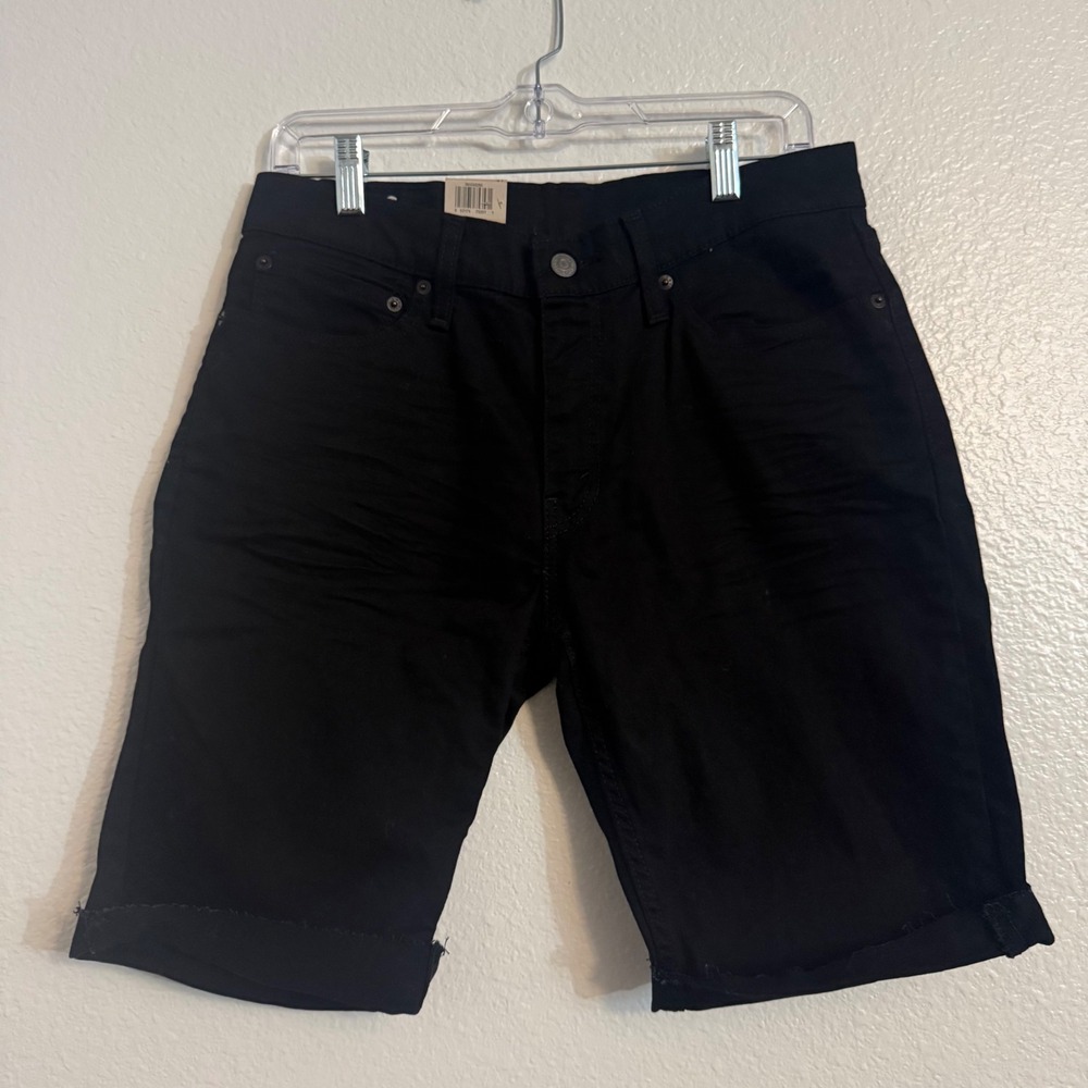 NWT Levis 511 Slim Shorts Black Stretch Denim WaterLess 36555-0295 Men's Size 31